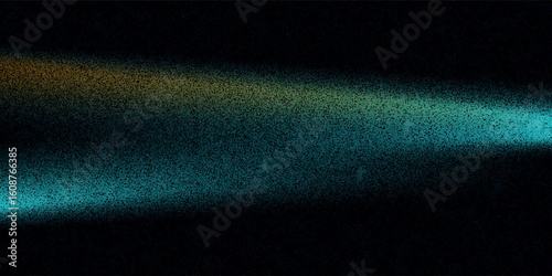 Grainy background noisy blue yellow orange abstract glowing color wave black backdrop vibrant dark banner poster design