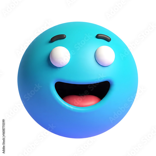3d smiley face