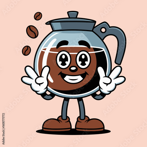 Energetic Coffee Jar with Beans