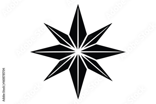 christmas star vector icon