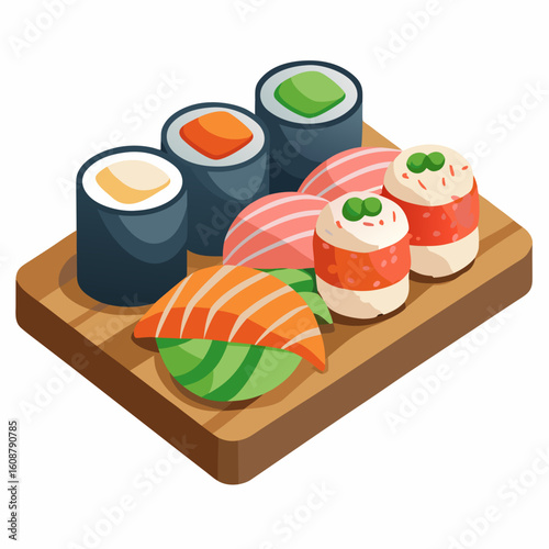 sushi with salmon