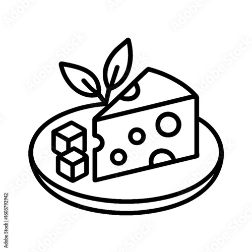 Oktoberfest cheese platter icon transparent background