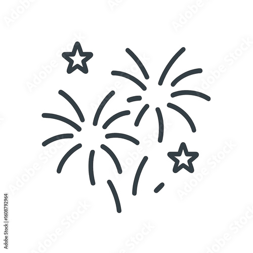 Oktoberfest fireworks icon transparent background
