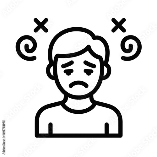 Oktoberfest hangover icon transparent background