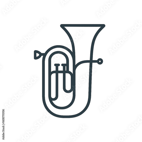 Oktoberfest tuba icon transparent background