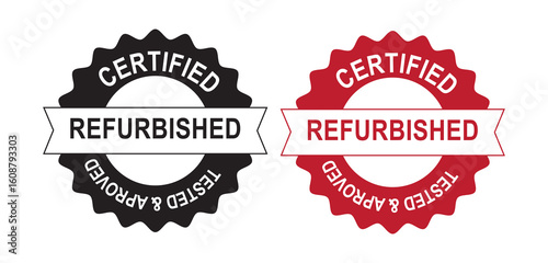 Certified Refurbished Approved Tested Product Stamp