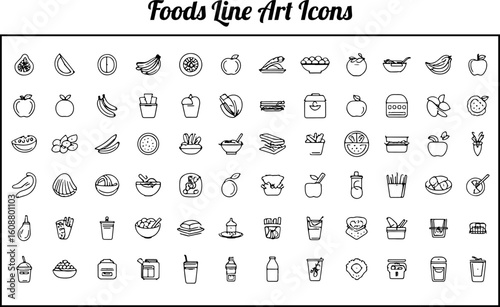 Minimalist Beach Icons – Black & White Line Art Collection