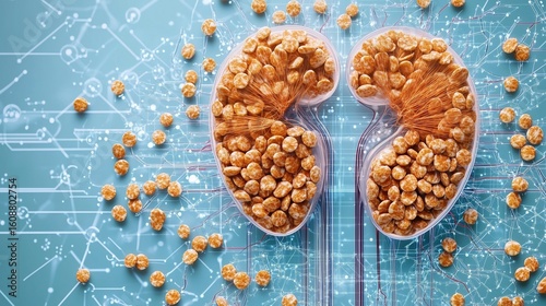 An innovative depiction of kidney anatomy with a creative twist