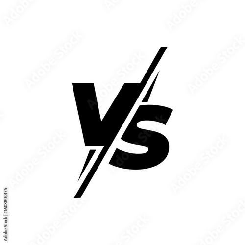 VS logo sport for battle games.