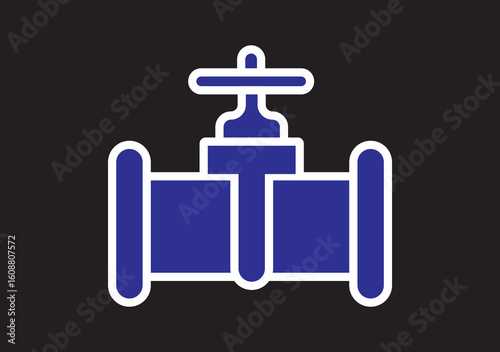 Set of black fence on white background.gate valve pipe Icons Collection – Multiple Vector Styles Icons