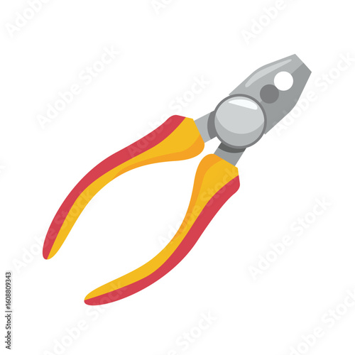 Pliers vector illustration for hand tool design, DIY repair, and mechanic equipment. Pliers clip art