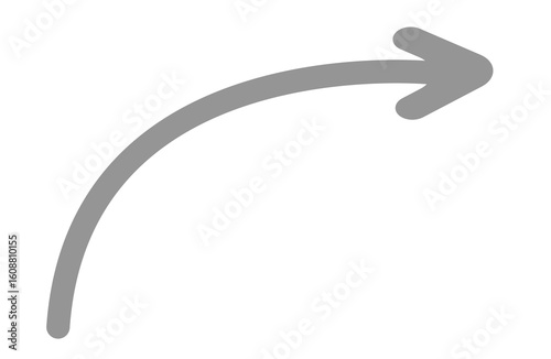 Direction arrow curve sign