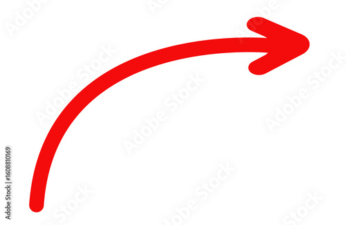 Direction arrow curve sign