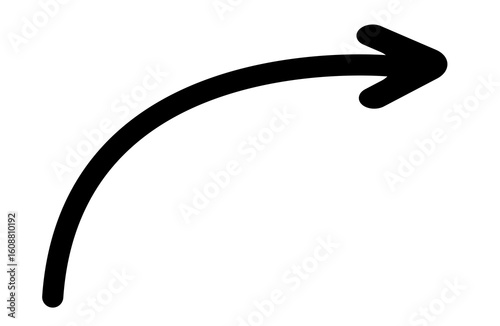 Direction arrow curve sign