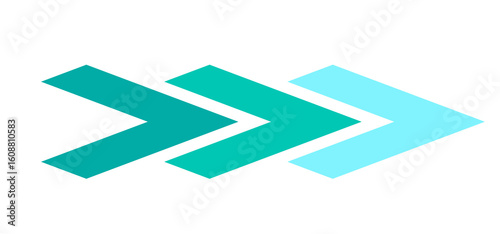 arrow road sign colorful new