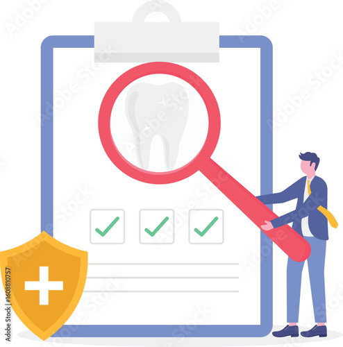 Dental insurance for tooth procedure bill cost coverage.
