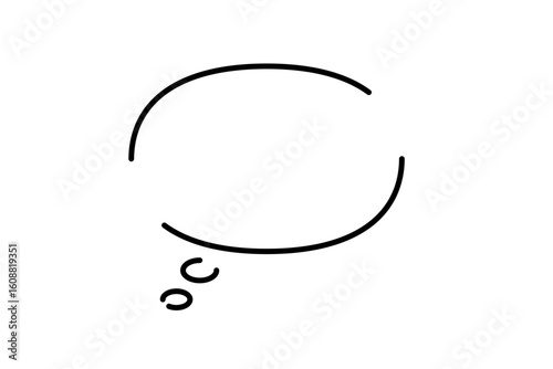 手書き風のシンプルで可愛い吹き出し