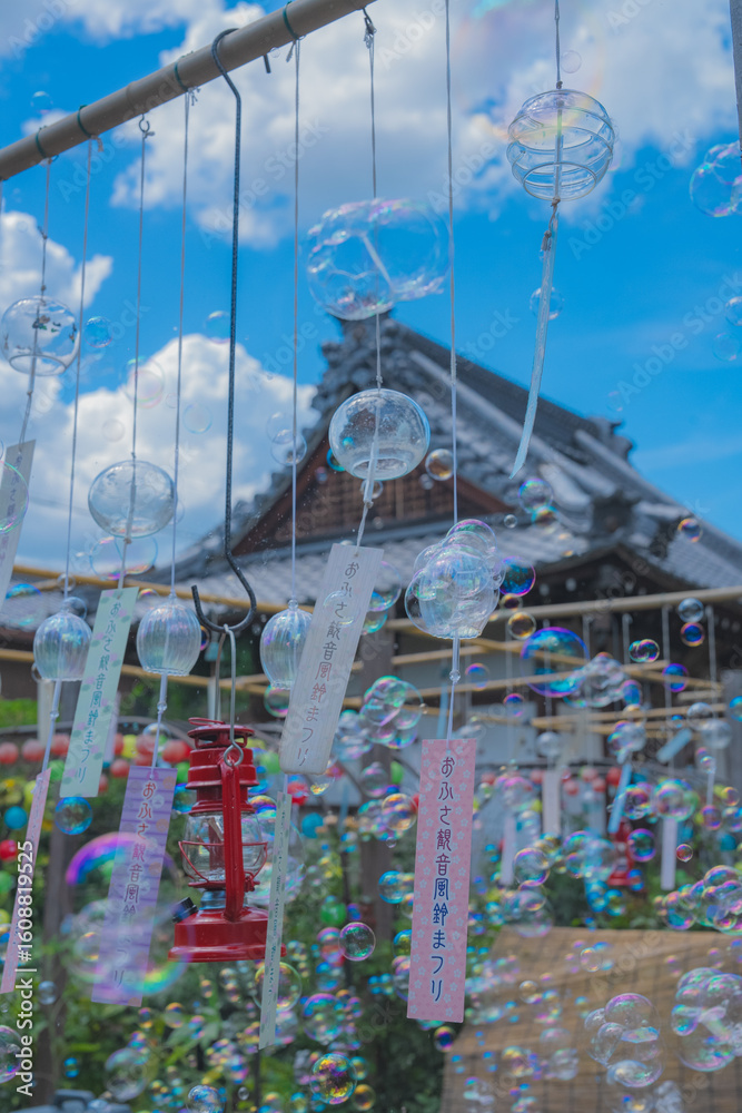 Fototapeta premium 奈良のおふさ観音の美しい風鈴