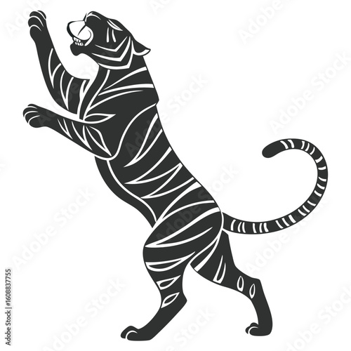 Photography tiger vector illustration
