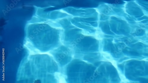 Rippled azure water