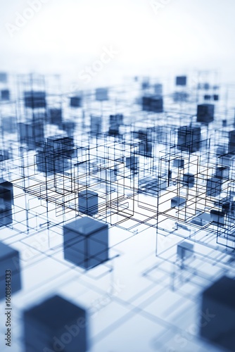 Interconnected network of cubes grid system