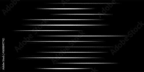 Set of halftone dots gradient pattern texture isolated on white background. Straight dotted spots using halftone circle dot raster texture. Vector blot half tone collection.