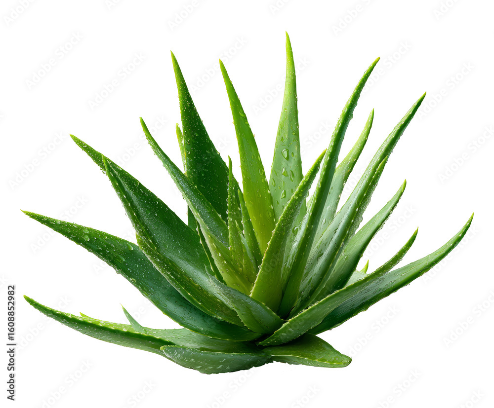 Obraz premium aloe vera plant isolated on transparent background aloe vera plant