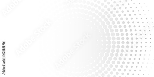 Dotted halftone gradient texture. Vanishing polka dot background. Repeating dots gradation pattern background. Black fading comic pop art overlay backdrop. Raster effect wallpaper. Vector halftone