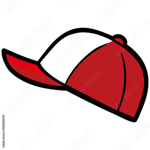Trucker Hat Cap Drawing Vector Illustration