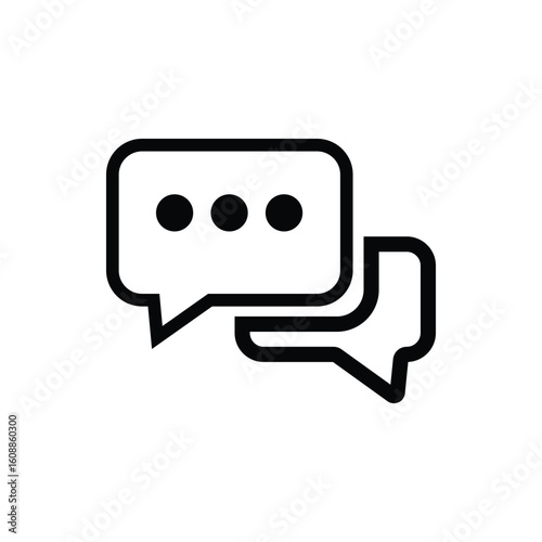 Chat icon vector, Trendy message symbol, comment icon,  speech bubble symbol,  Chat message icons, vector illustration EPS 10.