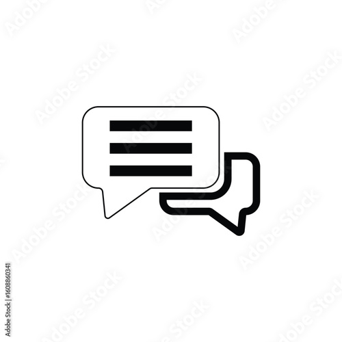 Chat icon vector, Trendy message symbol, comment icon,  speech bubble symbol,  Chat message icons, vector illustration EPS 10.