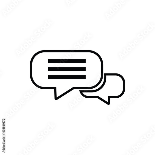 Chat icon vector, Trendy message symbol, comment icon,  speech bubble symbol,  Chat message icons, vector illustration EPS 10.