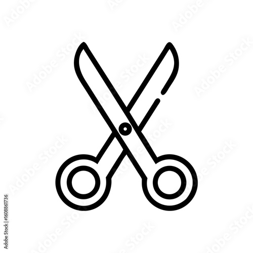 Scissors Icon for Creativity and Crafting Topics