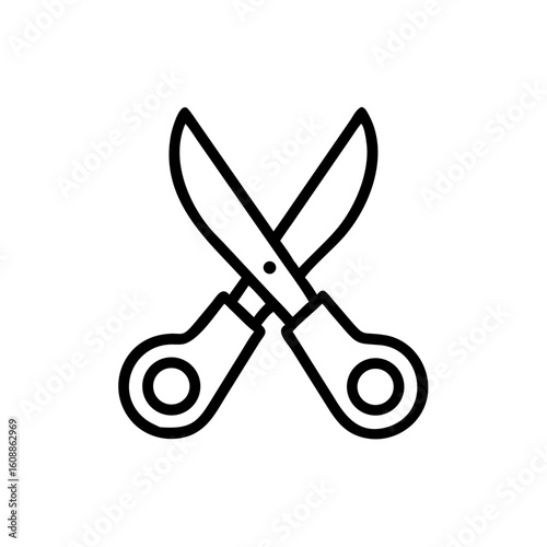 Scissors Icon for Creativity and Crafting Topics