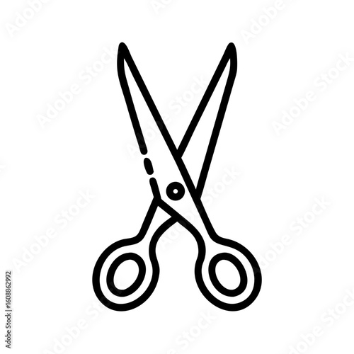 Scissors Icon for Creativity and Crafting Topics