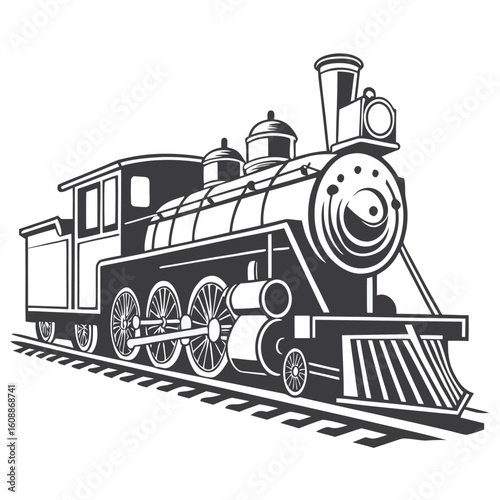 steam locomotive vector