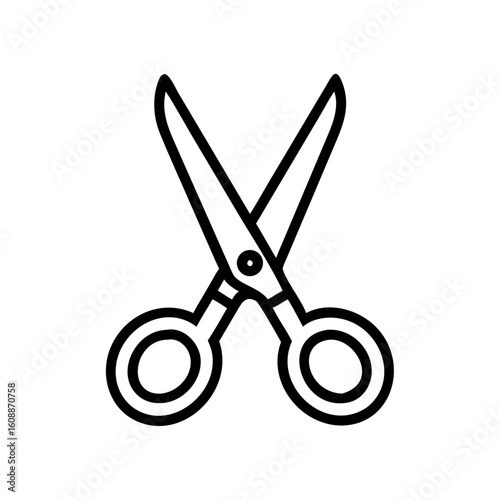 Scissors Icon for Creativity and Crafting Topics