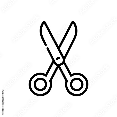 Scissors Icon for Creativity and Crafting Topics