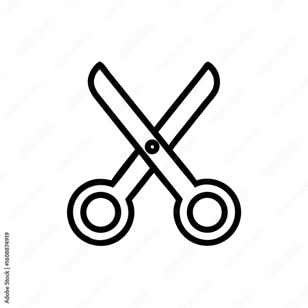 Scissors Icon for Creativity and Crafting Topics Scissors Icon for Creativity and Crafting Topics
