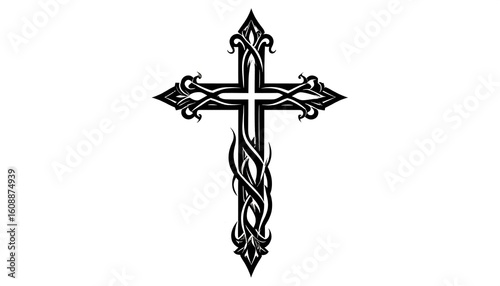 Ornate Christian cross design