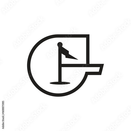 letter G and golf logo design