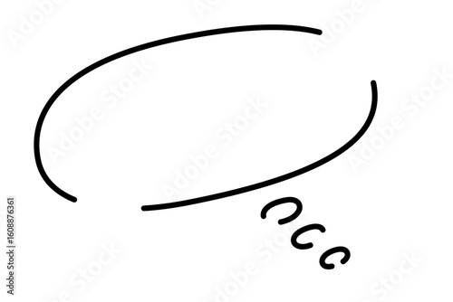 手書き風のシンプルで可愛い吹き出し