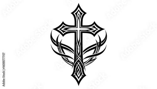 Ornate cross design