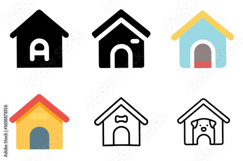 Dog House Icon Vector Illustration