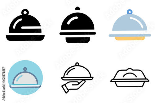Food Tray Icon Vector Illustration