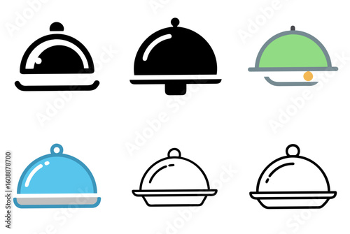 Food Tray Icon Vector Illustration