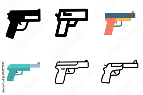 Gun Icon Vector Illustration