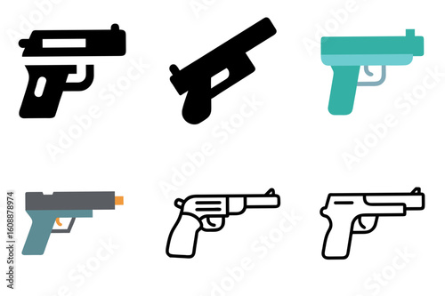 Gun Icon Vector Illustration
