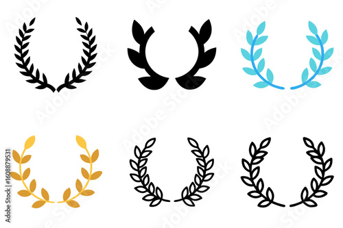 Laurel Wreath Icon Vector Illustration