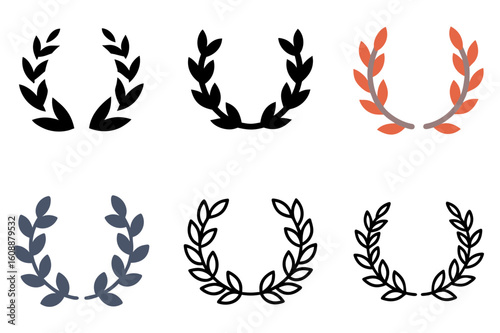 Laurel Wreath Icon Vector Illustration